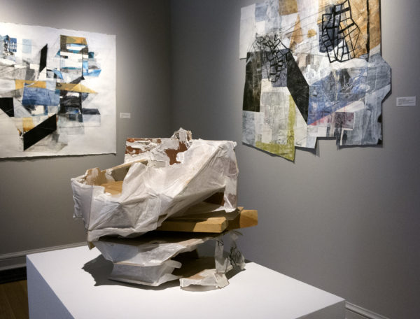 linnie brown, maps of insufficient clarity, mixed media art, finch lane gallery