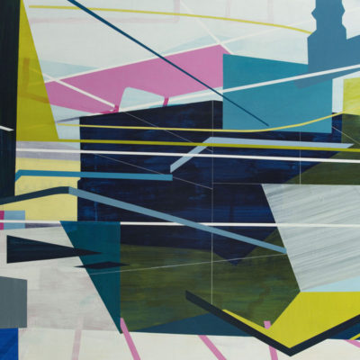 "From an Earlier Type", acrylic on panel, 2022, 48x32", $3000.  Available through LaFontsee Galleries (www.LaFontsee.us or 616-451-9820)    