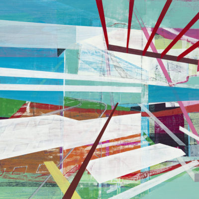 SOLD, "Many Ways", acrylic on panel, 2022, 18x14".