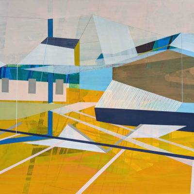 SOLD, "Enough of Darkness", acrylic and charcoal on panel, 2023, 48x36".