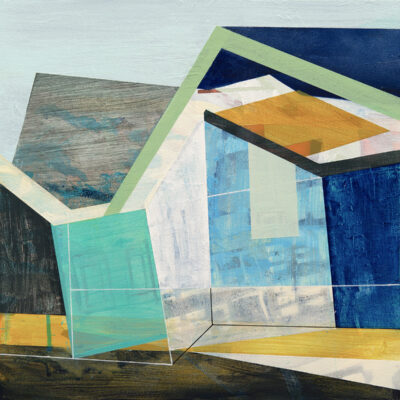 SOLD, "Occasional Clarity", acrylic on panel, 2023, 12x12".  