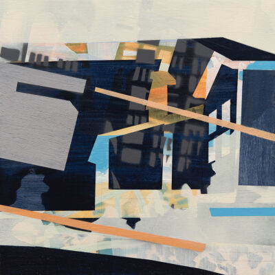 "Thresholds", acrylic on panel, 2023, 12x12", $500.  Available through Frederick Holmes & Company (frederickholmesandcompany.com or 206-682-0166) 