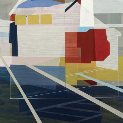 "To Bring Together", acrylic on panel, 2023, 24x30", $1200.  Available through Frederick Holmes & Company (frederickholmesandcompany.com or 206-682-0166) 