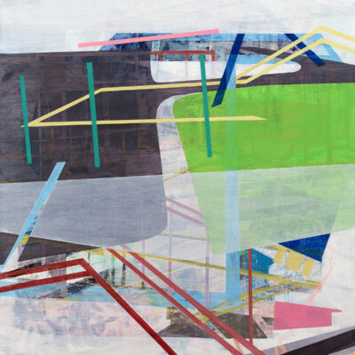 SOLD, "Periphery", acrylic on panel, 2023, 24x30".