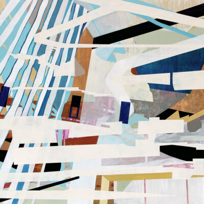 "As of Now", acrylic on panel, 2025, 36x36", $2500.   Available through A Gallery (www.agalleryonline.com or 801-583-4800)
