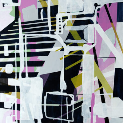 "For the Time Being", acrylic on panel, 2025, 36x48", $3500.  Available through A Gallery (www.agalleryonline.com or 801-583-4800)