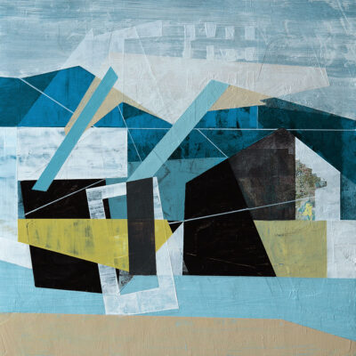 "Dwelling", acrylic on panel, 2025, 12x12", $500. Available through A Gallery (www.agalleryonline.com or 801-583-4800) 