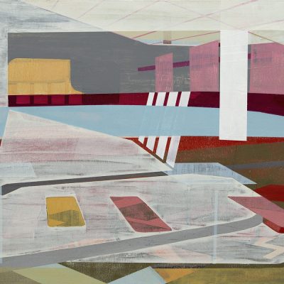 "Half-remembered Artifacts", acrylic on panel, 2026, 24x20", $800. Available through A Gallery (www.agalleryonline.com or 801-583-4800)
