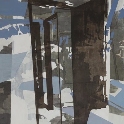 "The Opening of Shadows", acrylic on panel, 2026, 24x24".
